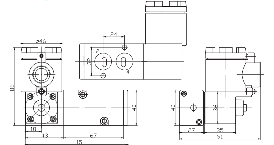 Structure de l'électrovanne 3